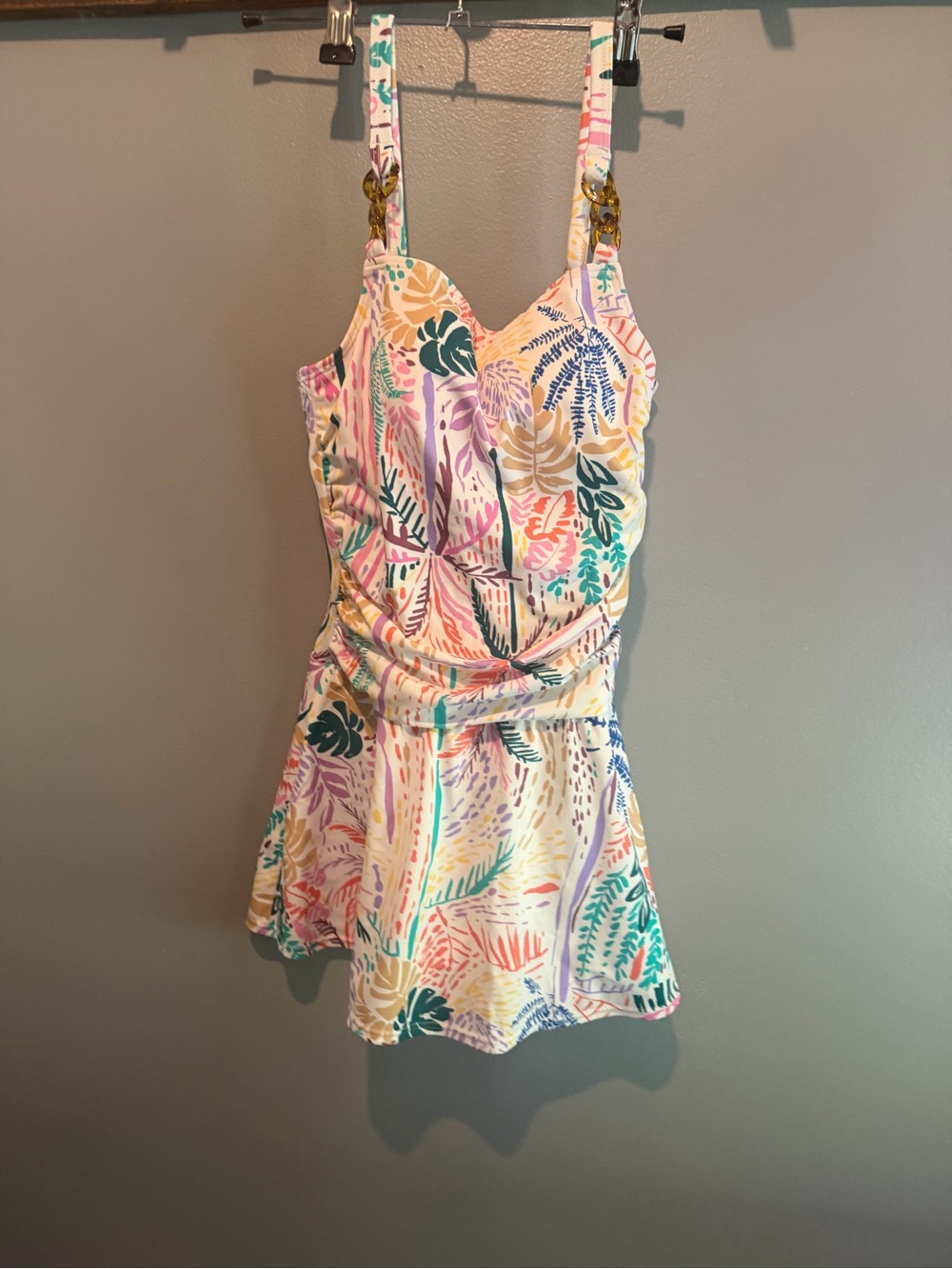NEW.  Colorful Tropical Print Sundress